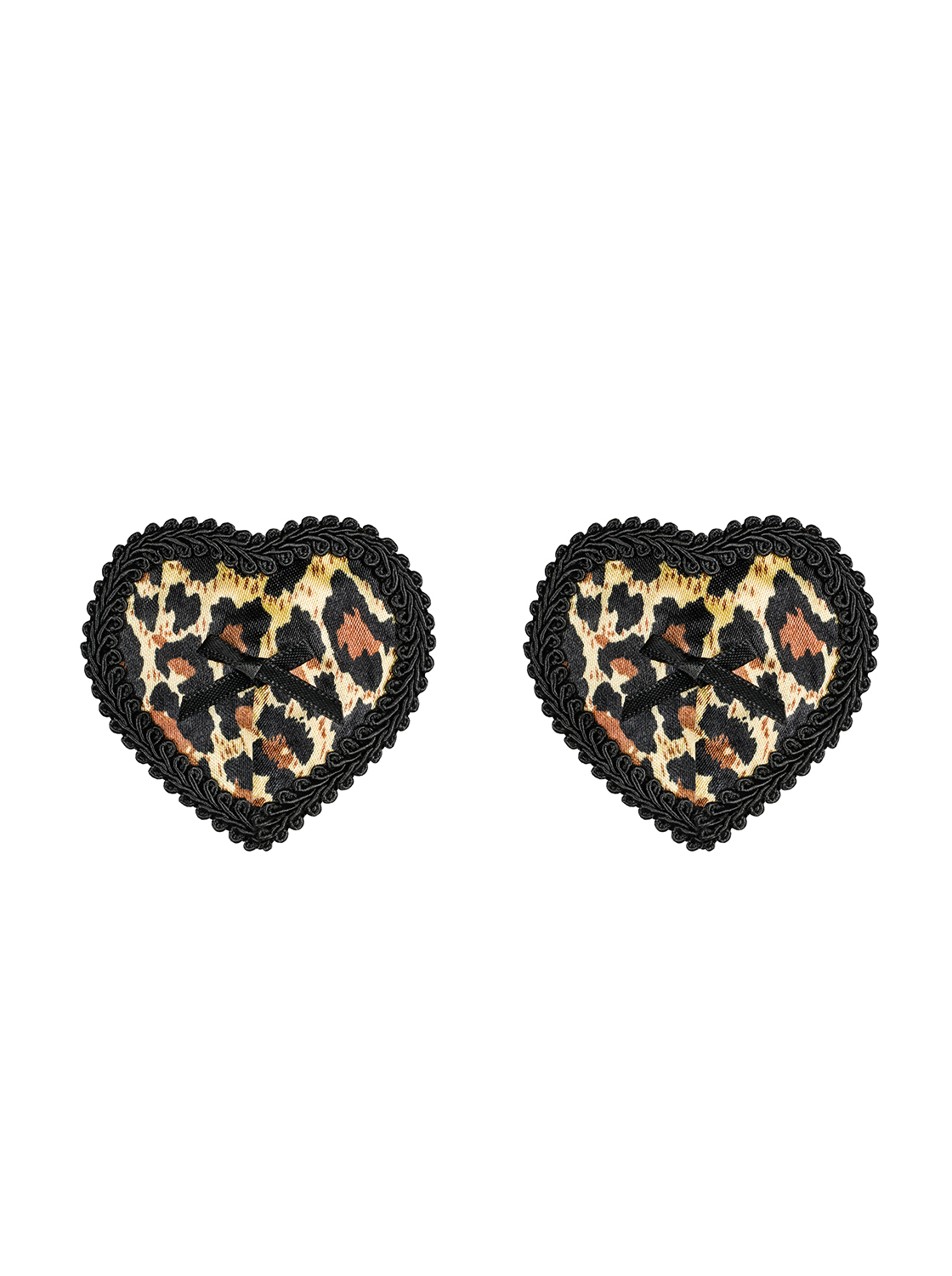 Leopard Damen Dessous Nipple Covers, Patches und Herzform BH brustfrei Selbstklebend und wiederverwe
