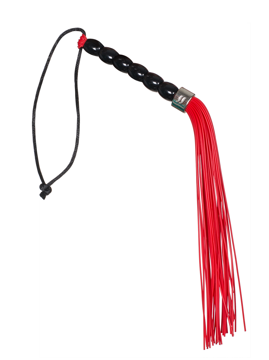 Gerte mit Gummibändern Peitsche für sinnliche Spiele rot schwarz